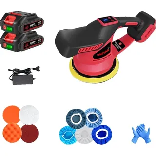 Elektrischer Polierer, Kabellose Freiheit, Hochgeschwindigkeitsleistung, 2 Batterien Set