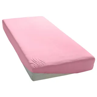 Spannbettlaken OTTO HOME "PAPRIKA", rosa, B:160cm L:200cm, Microfaser-Jersey, Obermaterial: 100% Polyester, Bettlaken, Spannbettlaken, Bettlaken Laken in zwei Qualitäten: Fleece & Jersey, schnelltrocknend