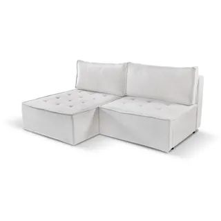 Kaiser Möbel Ecksofa Bohoo Mini Modernes Mit Schlaffunktion Ecru Links , Creme , Holz , L-Form , 200x140 cm , Wohnzimmer, Sofas & Couches, Wohnlandschaften, Ecksofas