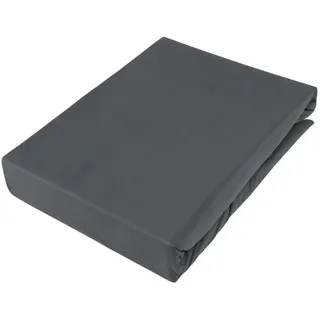 Novel Boxspring-Spannleintuch , Anthrazit , Textil , 140x220 cm , in Übergrößen erhältlich, geeignet für Boxspringbetten , Heimtextilien, Bettwäsche & Leintücher, Leintücher, Spannleintücher Boxspringbett