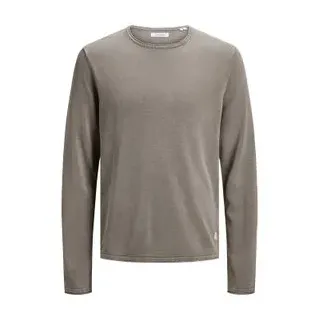 JACK & JONES Rundhalspullover Beige M
