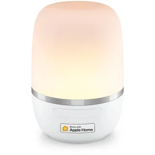 meross RGBWW WLAN LED Nachttischlampe Funktioniert mit Apple HomeKit, Dimmbar Atmosphäre Nachtlampe für Schlafzimmer Wohnzimmer mit USB-Kabel, Funktioniert mit Alexa und Google Home