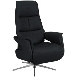 Welnova Relaxsessel , Schwarz , Leder , Echtleder , Spaltleder , 74x108x86 cm , Fußauswahl, Lederauswahl, Stoffauswahl, erweiterbar (Typenauswahl), Relaxfunktion , Wohnzimmer, Sessel, Ledersessel