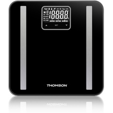 THOMSON - Personenwaage bfMASS2 – Gewicht, Fett/Muskelmasse/Knochen, Wasser, viszeraler Fett, BMI – max. 180 kg