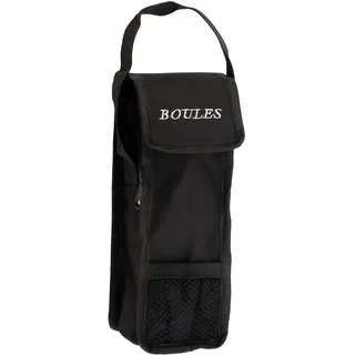 Engelhart - Tasche für 3 Boules Spiel. Diese Bouletasche mit Tragegriff Öffnung Oben - Öffnet und schließt mit Reißverschluss und Klettverschluss - Größe; 23 x 8,5 x 3,5 cm (schwarz)