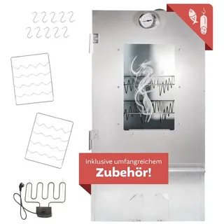 Lemodo Räucherofen 80 cm Silber