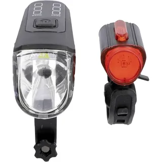 Fischer Akku-USB-LED Beleuchtungs-Set Frontlicht 60 Lux