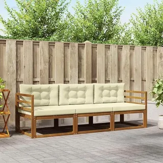 Gartensofa Holz Sofa 3 Sitzer Lounge Sofa Outdoor Kleines Gartenlounge Kleines Balkon Sofa Balkonmöbel Balkon Lounge Gartenmöbel Set Holz