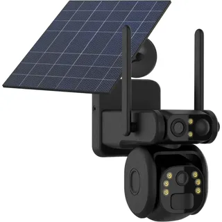 Y10-4G-Q11 schwenkbare Solarkamera mit zwei Objektiven für den Außenbereich für SIM-Karte