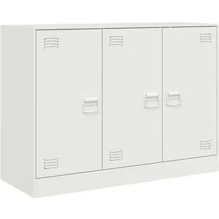 Sideboard Weiß 99x39x73 cm Stahl - Weiß