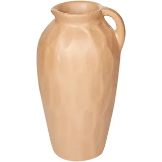 Beliani Dekovase Terrakotta beige Taiping , Beige , Stein , 46 cm , Dekoration, Vasen, Keramikvasen
