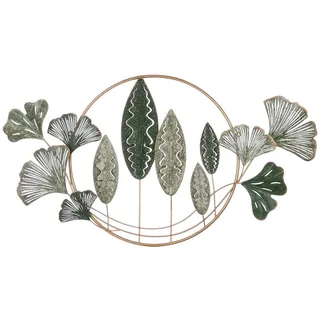 Metallbild , Goldfarben, Jadegrün , Metall , organisch , 119.5x60x5 cm , 3D-Effekt , Bilder & Rahmen, Bilder, Holz & Metallbilder