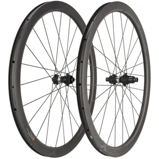 ZZYZX Laufradsatz 40 mm Aero Carbon Rennrad Disc 28" Steckachsen 12x100 / 12x142 mm SRAM XDR schwarz/weiß