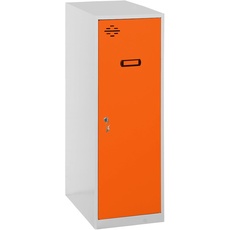 Simon Rack Schließfach, Metall, Grau/Orange, 915x400x500