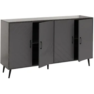 MCW Sideboard Grau , Holz , 150x88x40 cm , Kleinmöbel, Kommoden, Sideboards