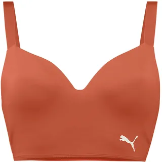 PUMA Damen Padded Longline Bikini Top, Pink / Chili, XL EU