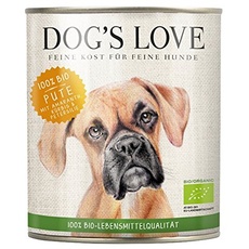 Bild von Dog's Love Bio Pute mit Amaranth, Kürbis und Petersilie, 4.80kg (6x 800g)