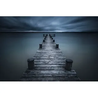 Papermoon Fototapete »Photo-Art ISO66, STEG INS Meer bunt