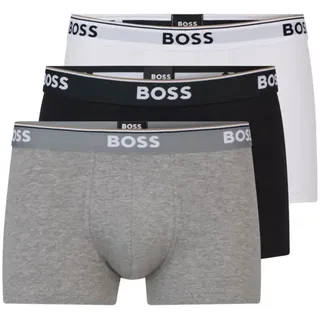 Boss Herren. 50475274 3er-Pack Boxershorts schwarz, grau, weiß (S),