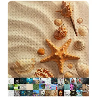 Sanilo Badematte 53 x 53 cm, rutschfeste Duschmatte für Dusche und Badewanne, Antirutschmatte maschinenwaschbar und schimmelresistent (Sanibel)