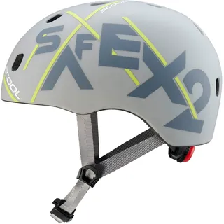 safeX 2 Fahrradhelm - L (54-60cm) / Grey/Yellow