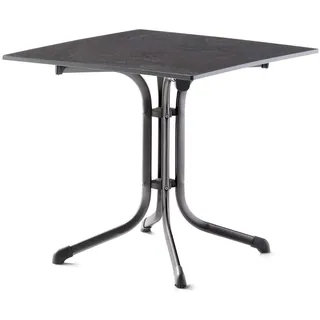 Sieger Klapptisch 80 x 80 x 73 cm eisengrau/schiefer anthrazit