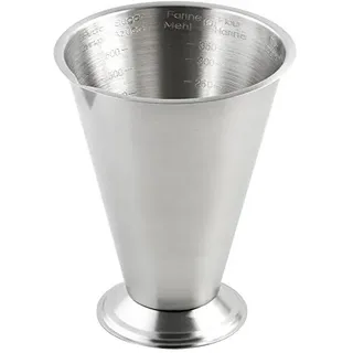 Weis Messbecher, Edelstahl, Silber, 12.5 x 12.5 x 15 cm