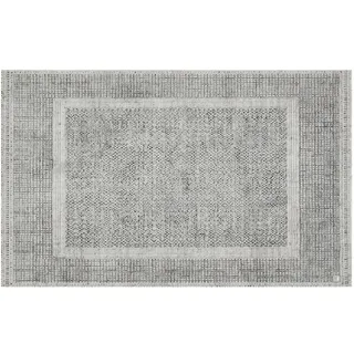 Barbara Becker Fußmatte Square, Schmutzfangmatte waschbar, für Eingangsbereich Wohnungstür, Fußabstreifer, Türmatte, Silber, 50 x 70 cm