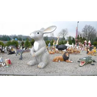 XXL Hase Werbung Aufsteller Hingucker Skulptur Tier Zoo Dekoration Garten 240cm