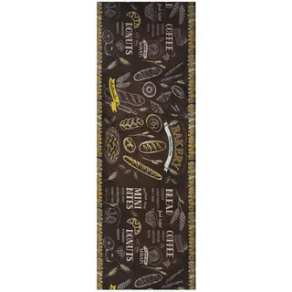 Atticgo Küchenläufer waschbar Mehrfarbig Sprinty 52/200 cm , Textil , Kunstzeichnung , Rechteckig , 52x200 cm , Oeko-Tex® Standard 100 , waschbar, antistatisch, leicht zusammenrollbar, rutschfeste Unterfläche , Teppiche und Böden, Teppiche, Teppichläufer, Küchenteppiche