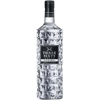 THREE SIXTY VODKA | Diamond filtrated Vodka | In der einzigartigen Facettenschliff-Flasche | Ein ungewöhnlich mildes und weiches Geschmacksprofil | 3L | 37,5% vol.