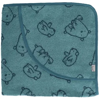 Sterntaler Baby Unisex Badetuch Baby GOTS Kapuzenhandtuch 100x100cm, Babyhandtuch, Kinder Badehandtuch