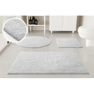 Badematte OTTO HOME "Selenne", weiß, H:20mm, Baumwolle, Badematten, Badematte, Badteppich, getuftet, modern, Uni, antirutsch, flauschig, Baumwolle