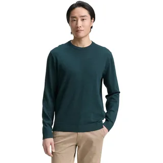 Tom Tailor Herren 1039805 Pullover, 21545 - Sapphire Green Melange, L