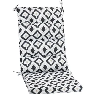 PRIMEPATIO Gartenstuhl-Auflagen Hochlehner Set – Bequeme Outdoor Sitzkissen für Gartenstühle & Klappstühle, Weiche Hochlehner Auflagen für Balkon, Terrasse & Gartenmöbel, Diamant