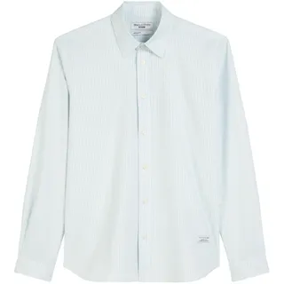 Marc O'Polo Denim Herren Hemd aus Bio-Baumwolle Regular Fit, Blau (Light Blue Multi 01), L