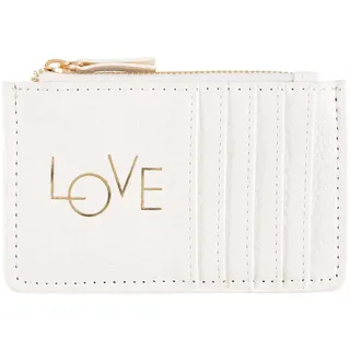 DRAEGER PARIS 1886 Unisex Reißverschluss – Love – Weiß kartenhalter