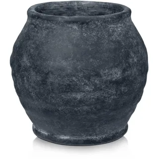 Arborus Vintage Vase Blumenvase15 cm Vasen aus Zement Rustikal Pflanzvase Antik Vase für Pflanzen Braun Dekovase für Kunstpflanzen Kunstblumen Rustikal Deko