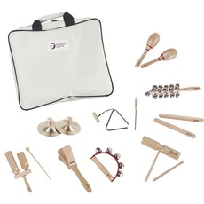 Classic Toys wooden music set including storage bag