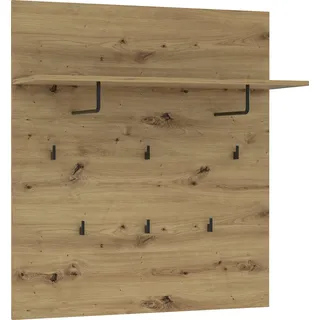 Forte Garderobenpaneel Trondheim 89,1 x 100 x 30 cm Artisan Eiche