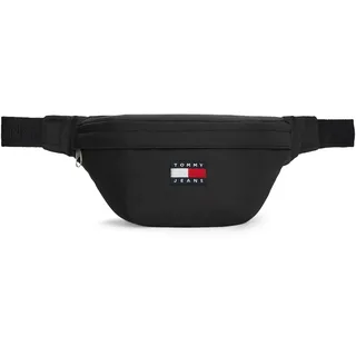 Tommy Jeans Bauchtasche "TJM ESS DAILY BUMBAG" Unisex Gürteltasche, Crossbodybag, Minibag mit Logo-Aufnäher, schwarz