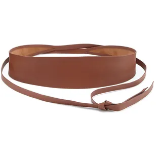 LASCANA Taillengürtel "Bindegürtel, Bauchgürtel, Ledergürtel, Gürtel für Kleid & Overall" aus weichem Leder zum Binden mit Shaping-Effekt, camel