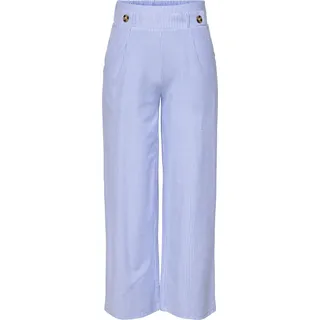 Gestreifte Culotte-Hose mit elastischem Bund | XS / 30L - Blau