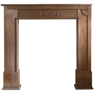 Mobili Rebecca Dekorative Kaminumrandung Braun 21/105/100 cm , Holz , 21x100x105 cm , Elektrogeräte, Heizgeräte, Elektrokamine
