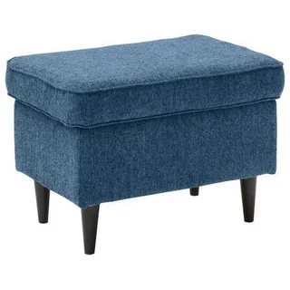Sconto Hocker Dunkelblau, Textil, rechteckig, 63x43x42 cm, Wohnzimmer, Hocker, Sitzhocker