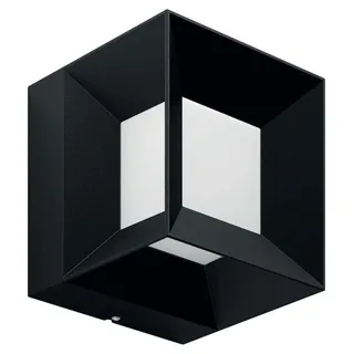 Philips Außenwandleuchte Aluminium, Kunststoff 13 x 13 x 13 cm 8W schwarz