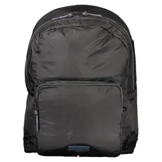 Moderner Schwarzer Herren-Rucksack aus Recyceltem Material mit Laptopfach - Schwarz
