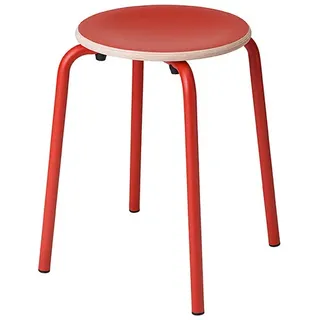 Hocker TabCollege rot, Designer Perfecta, 46x35x35 cm