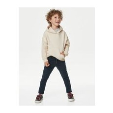 Boys M&S Collection Skinny Cotton Rich Elasticated Waist Jeans (2-8 Yrs) - Navy, Navy - 2-3 Years