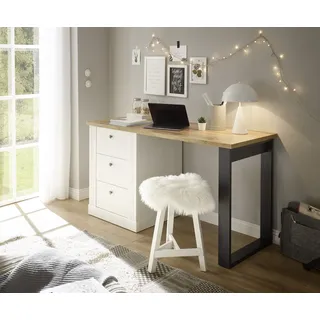 OTTO home Home affaire Schreibtisch »WESTMINSTER« im romantischen Landhausstil, Breite 138 cm, exclusiv by Otto, weiß